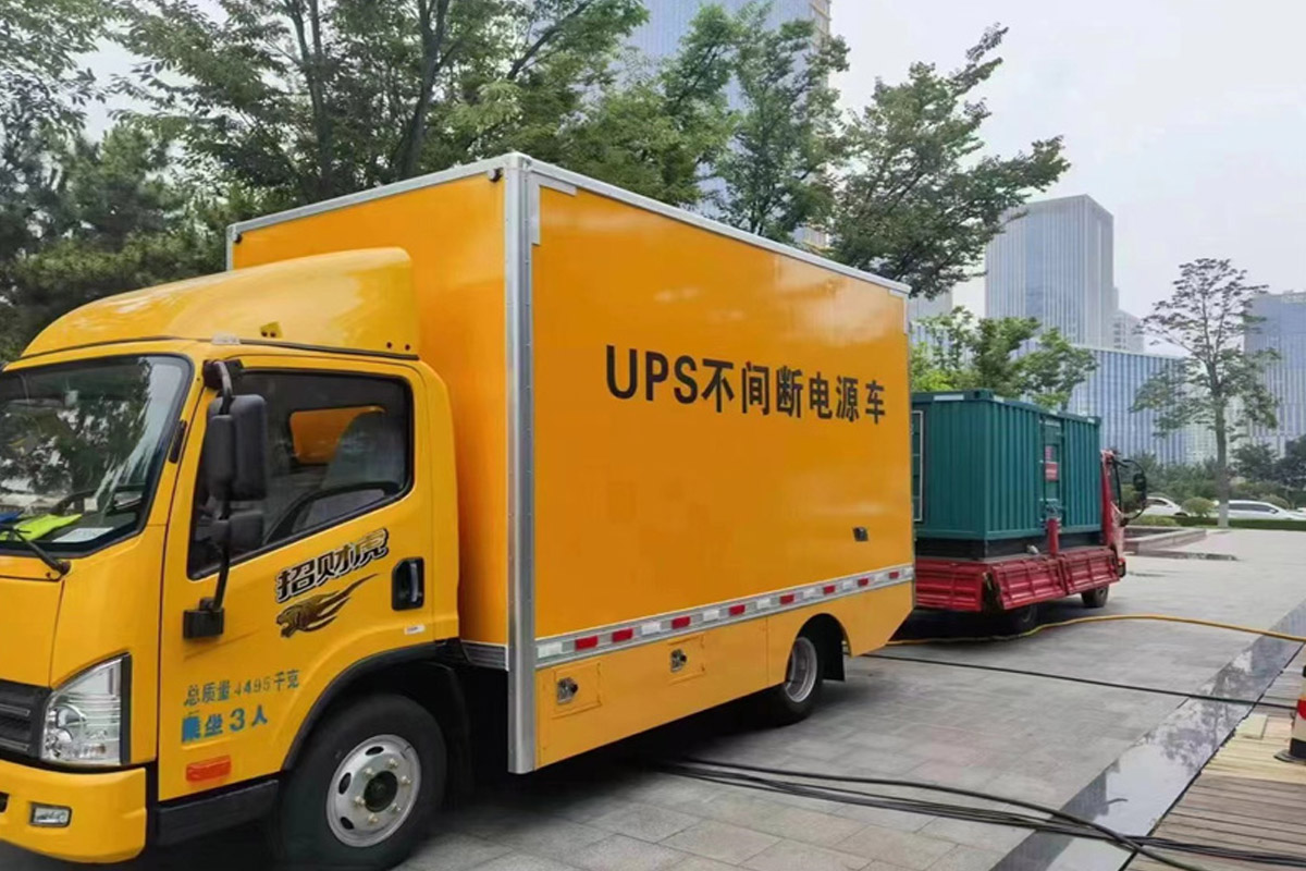 温县发电机租赁施工现场
